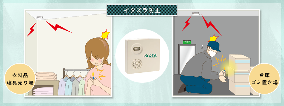 イタズラ防止 放火監視センサー ピコアイ